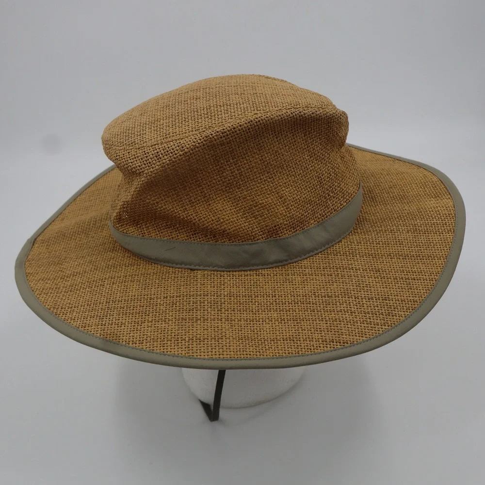 Outdoor Research Straw Sun Hat Mens XL Tan Wide Brim Hiking 80480 - Picture 3 of 9